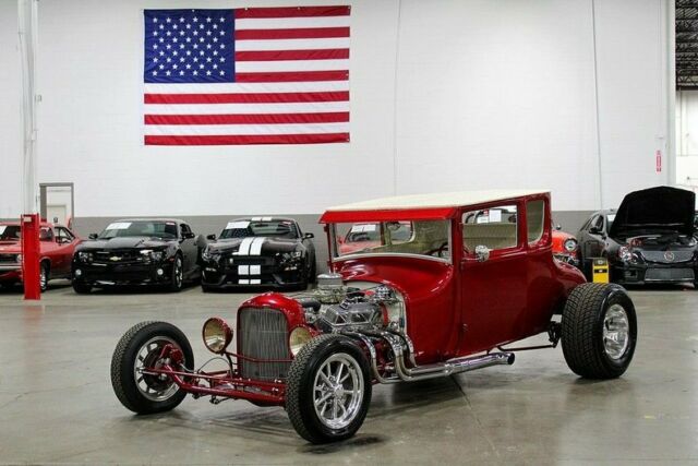 1927 Ford Model T Coupe 815 Miles Red 355ci V8 3 Speed Automatic 1927 Ford Model T Coupe