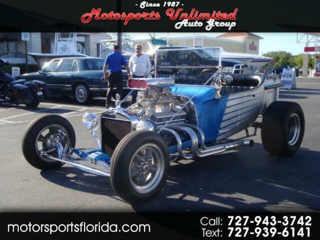 1927 Ford T-Bucket Roadster Custom 580 Miles Blue/Silver Metallic 350cid Chevy 1927 Ford T-Bucket Roadster Custom