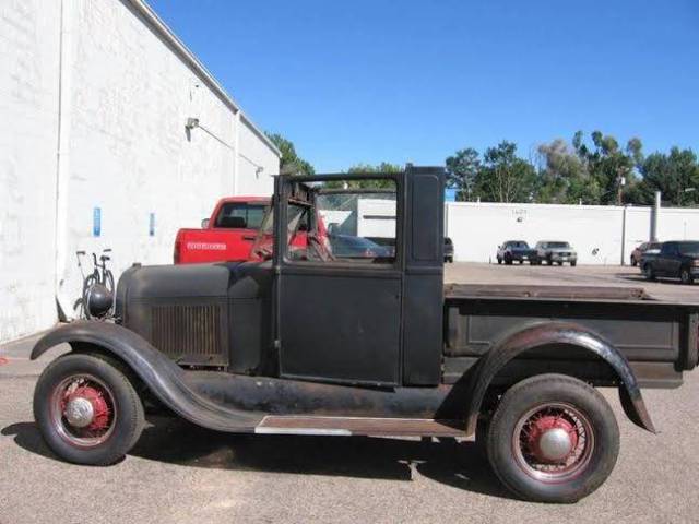 1928 1929 Ford Model A Pickup Rolling Chassis Radiator Windshield Doors Gate 1928 Ford Model A