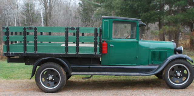1928 Ford Model A AA Stake Bed Truck Single Rear Wheel with Fenders Driver Fun 1928 Ford Model A