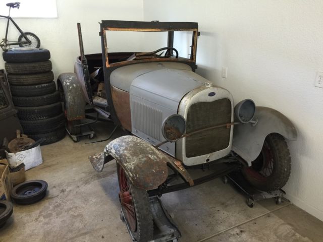 1928 Ford Model A Sport Coupe Complete Car + many extras Clean Arizona title 1928 Ford Model A