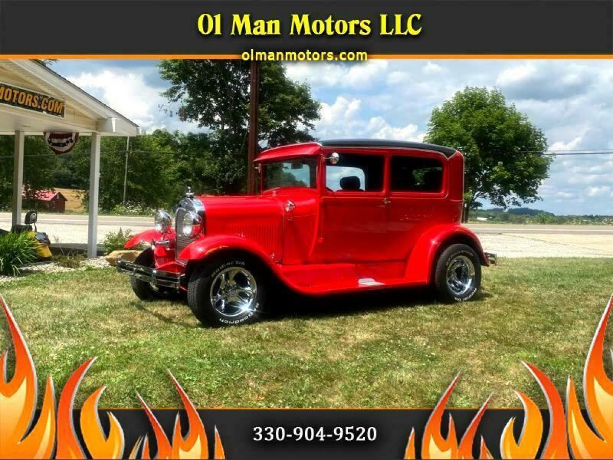 1928 Ford Model A Street Rod, Classic Car, Hot Rod 48,962 Miles Red Classic Car 1928 Ford Model A Street Rod, Classic Car, Hot Rod