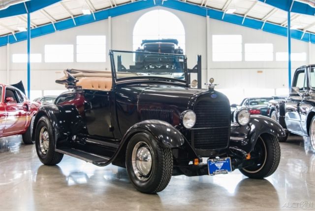 1928 Ford Model A Original Steel Body Roadster 350 V8 Automatic - photo 3