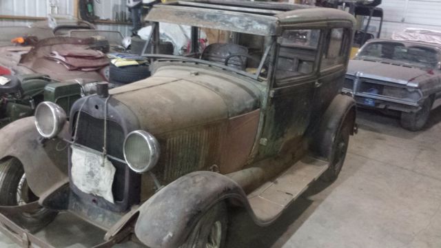 1928 Ford model A Tudor Sedan, Stored 50 Years, Running 1928 Ford Model A