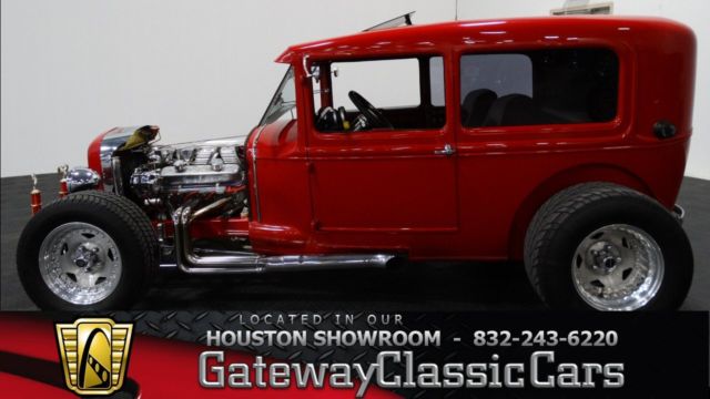 1928 Ford Tudor 2200 Miles Candy Apple Red 2 Door 350 CID TPI V8 4-Speed Manual 1928 Ford Model A