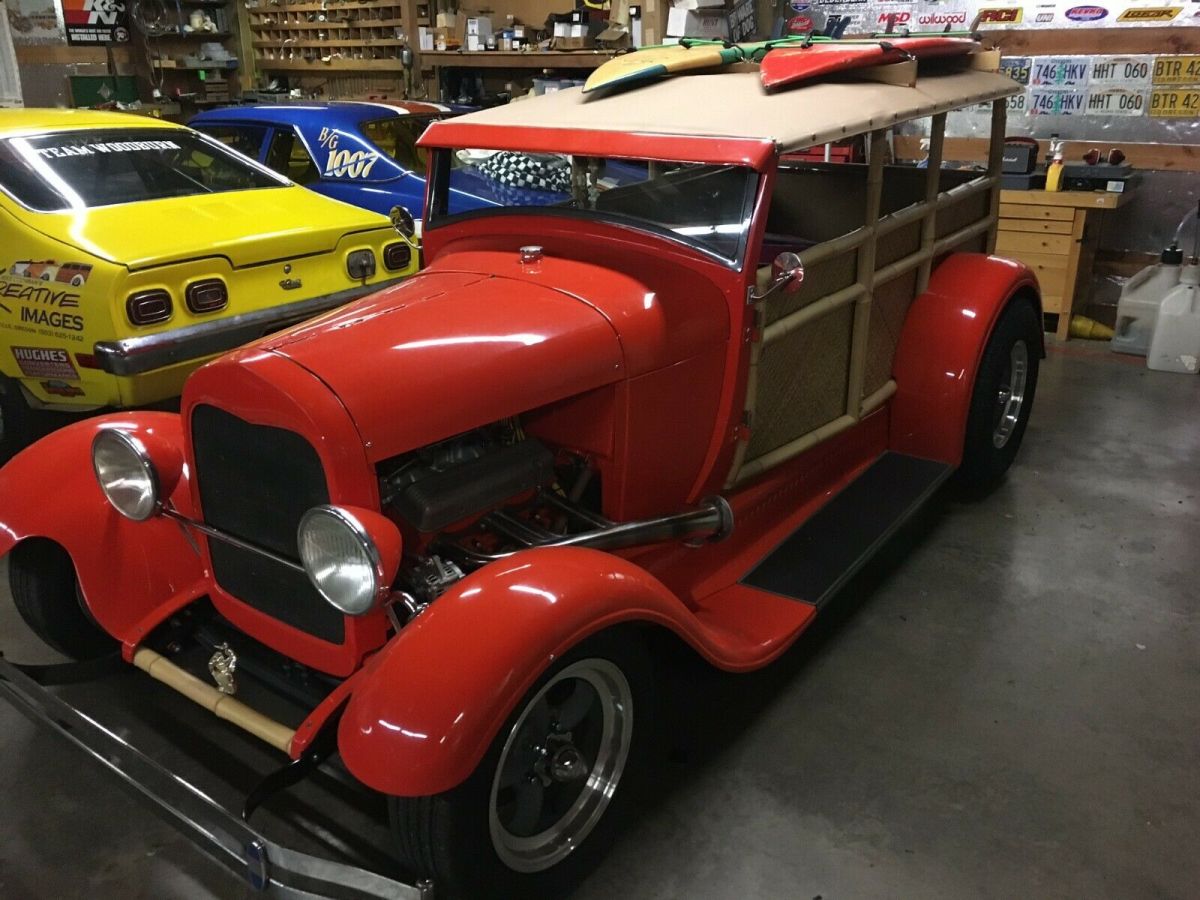 1928 model A bamboo woodie street rod 1928 Ford Model A