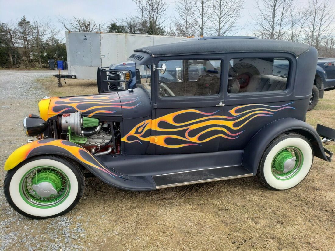 1928 Model A, Supercharged EFI Flathead V8, C4 trans, With 32ft car hauler 1928 Ford Model A