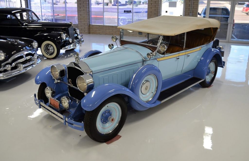 1928 Packard Custom Eight, Model 443 Phaeton 34,000 Miles Blue Phaeton 385 Eight 1928 Packard Custom Eight, Model 443 --