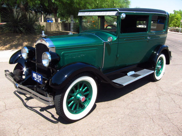 1928 Willys Knight Touring Sedan, a very rare Model 56. Antique 1928 Willys Knight Model 56 Custom