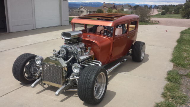 1929 Ford Chopped, Custom Frame w/SCOTT's IFS, Jag IRS, BBC 454 B&M Blower, 2-4s 1929 Ford Model A