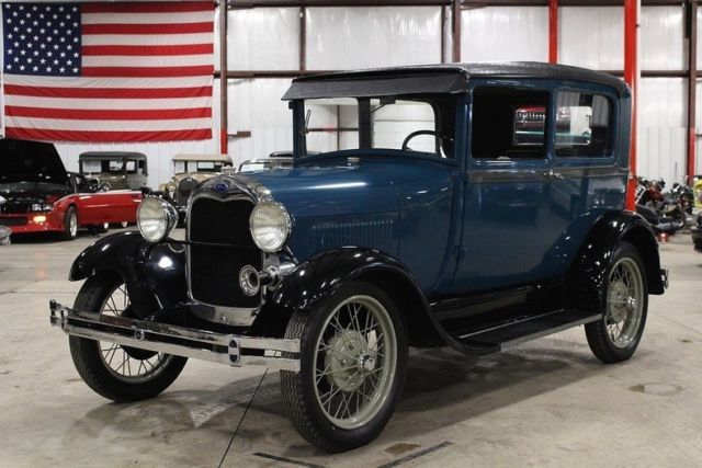1929 Ford Model A 28 Miles Lombard Blue Sedan 4 Cyl 4 Speed Manual 1929 Ford Model A --