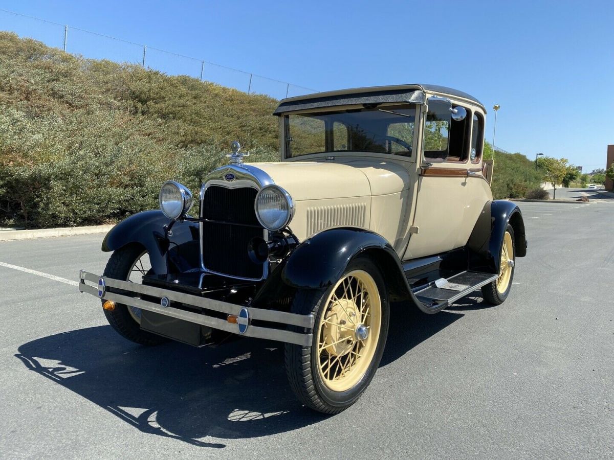 1929 Ford Model A 65308 Miles Cream Coupe Manual 1929 Ford Model A