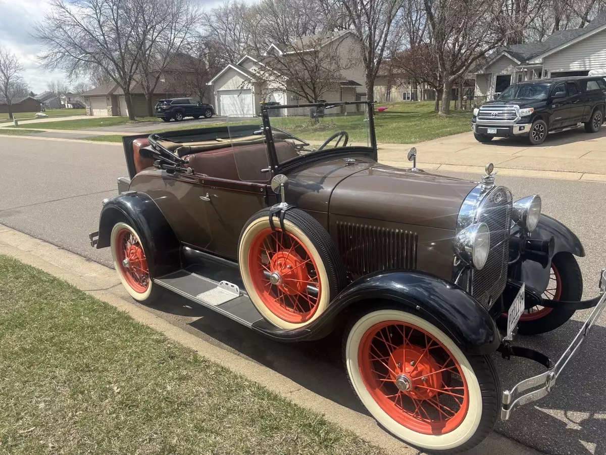 1929 Ford Model A Convertible Brown Roadster 1929 Ford Model A Roadster
