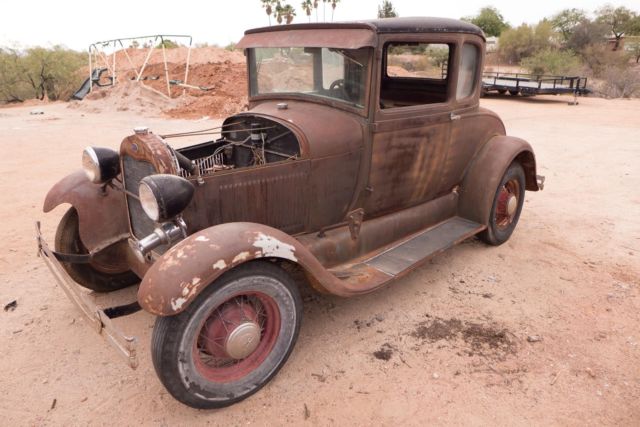 1929 Ford Model A Coupe Barn Find Street Rod Hot Rod Real Henry Ford Steel Wow 1929 Ford Model A