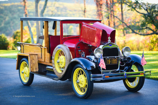 1929 Ford Model A HUCKSTER FRAME OFF RESTORED READY TO SHOW WATCH VIDEO 1929 Ford Model A