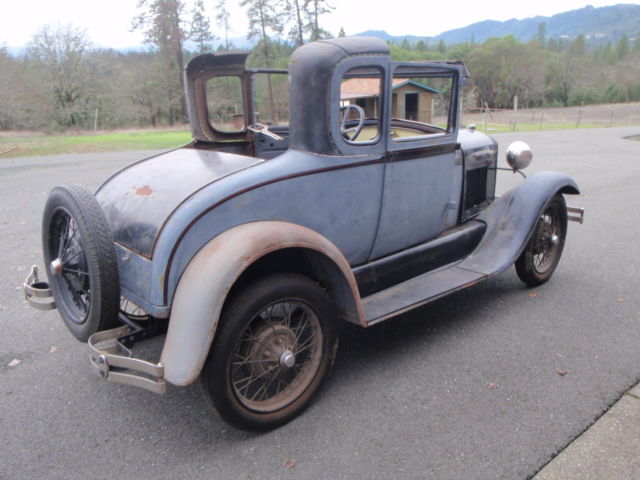 1929 Ford Model A Leather Back Coupe NO RESERVE! - photo 3
