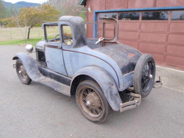 1929 Ford Model A Leather Back Coupe NO RESERVE! - photo 4