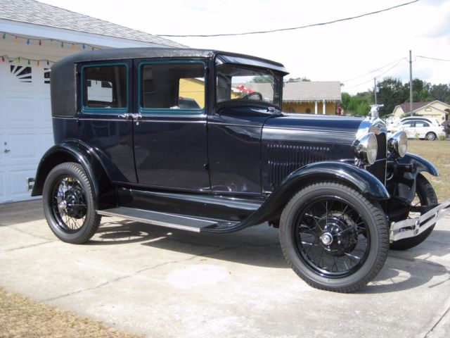 1929 FORD MODEL A LEATHERBACK FORDOR SEDAN 28 29 30 31 1929 Ford Model A