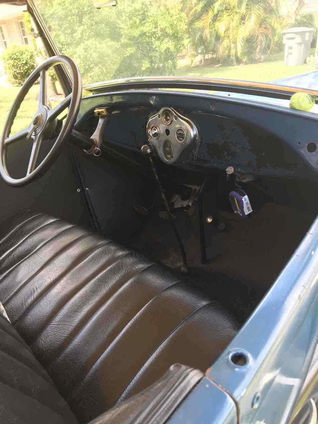 1929 Ford Model A Phaeton Blue-White -black - photo 13
