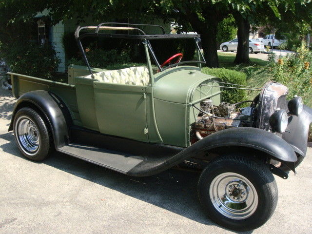 1929 Ford Model A roadster pickup hot rat rod SCTA project runs registered 1929 Ford Model A