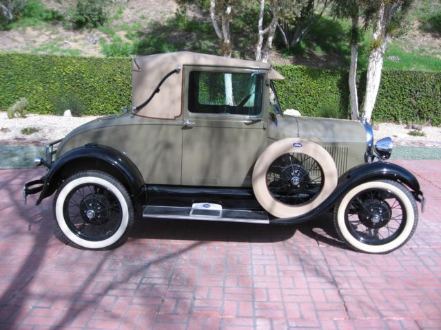 1929 Ford Model A Sport Coupe Beautiful, California Rust Free Example 1929 Ford Model A