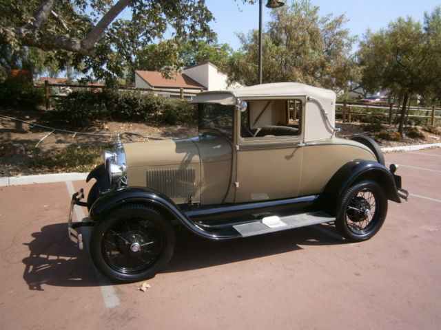 1929 FORD MODEL A SPORT COUPE, CALIFORNIA CAR, MODEL B MOTOR 1929 Ford Model A