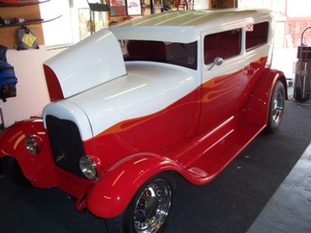 1929 Ford Model A Two Door, All Steel Body, Chopped 4in, Chevy 327 24,215 Miles! 1929 Ford Model A Two Door