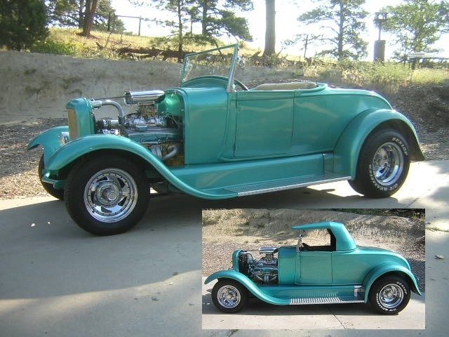 1929 FORD ROADSTER WITH REMOVEABLE HARDTOP STREETROD HOTROD ROD 1929 Ford Model A ROADSTER