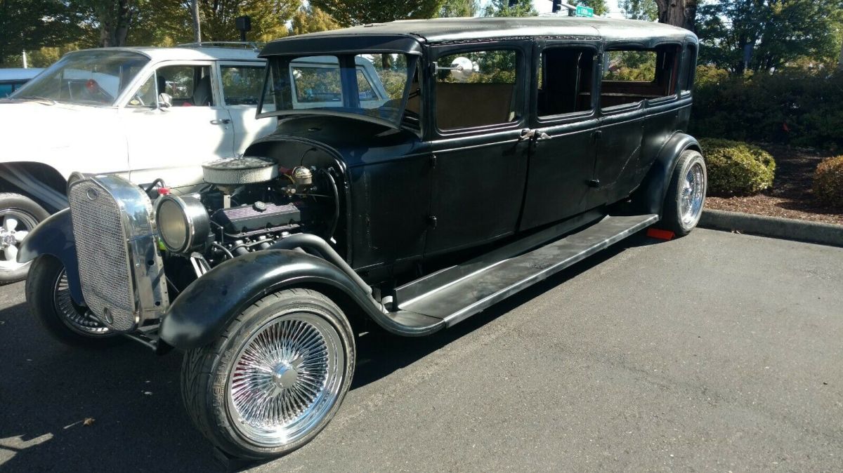 1929 Model A Stretched Hearse 509 BBC, T400, 9", 3:55 gears, 3" Mandrel Exhaust 1929 Ford Model A