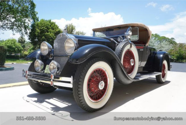 1929 Packard 8 Roadster Convertible 1929 Packard Deluxe Eight