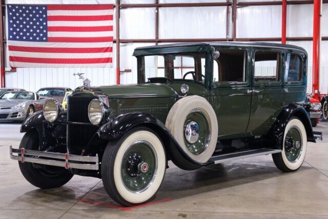 1929 Packard Eight 1 Miles Mist Green Sedan 385 V8 Manual 1929 Packard Eight