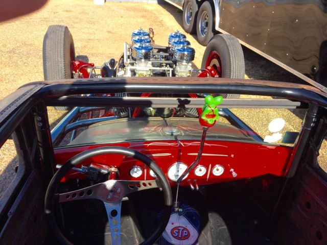 1930 Ford Model A Rat Rod Hot Rod Pro Street Blown Show Car - photo 13