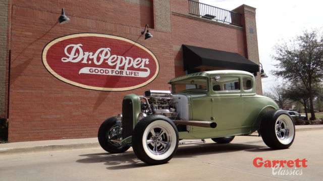 1930 Ford Custom 5 Window Coupe All Steel 5 Speed Street Rod Hot Rod / Video 1930 Ford Model A 5 Window Coupe