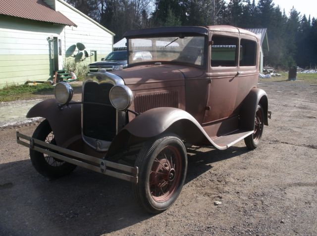 1930 Ford Model A 2 Door Sedan Tudor Many NEW Parts Barn Find Hot Rat Rod Titled 1930 Ford Model A Sedan