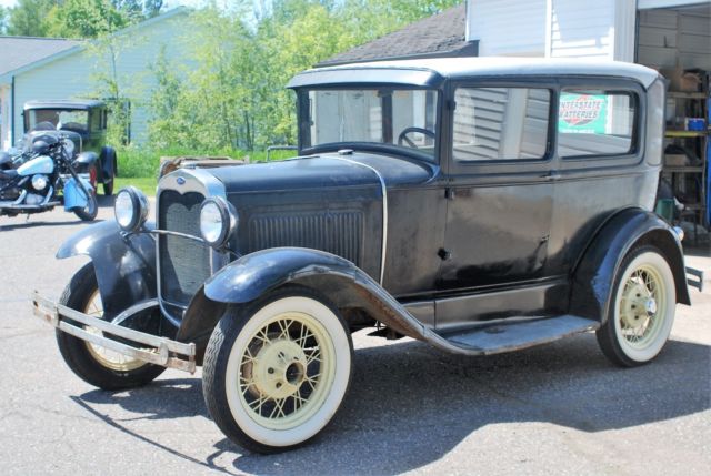 1930 Ford Model A 2 Door Tudor Car 2 Owners Barn Find Daily Driver Runs Good Rod 1930 Ford Model A Sedan Tudor