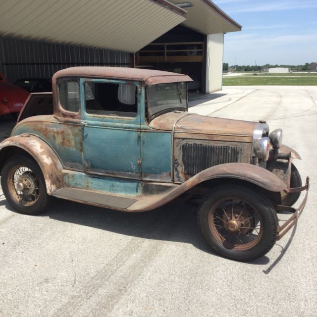 1930 Ford Model A Coupe - Barn find - original - gasser 1930 Ford Model A