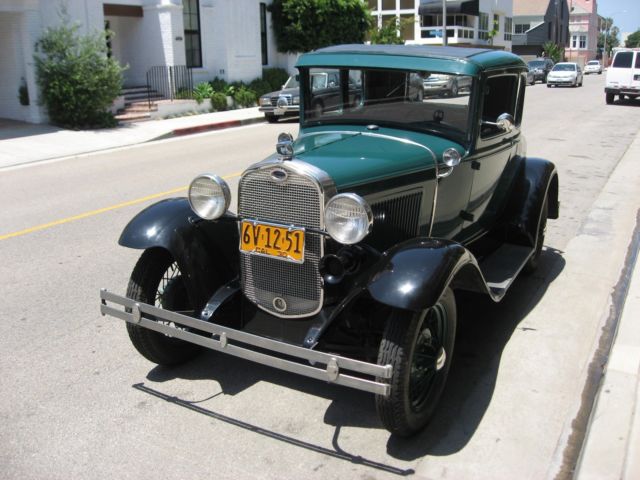 1930 Ford Model A Coupe. Matching Number Beautiful California Rust Free Example 1930 Ford Model A