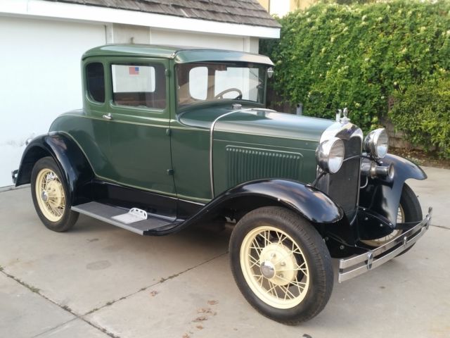 1930 Ford Model A Coupe Older Body Off Resto, Lebarron Bonney Interior Very Nice 1930 Ford Model A