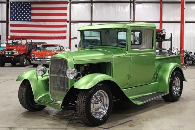 1930 Ford Model A Pickup 1526 Miles Sour Apple Green Metallic Pickup Truck 350 1930 Ford Model A --