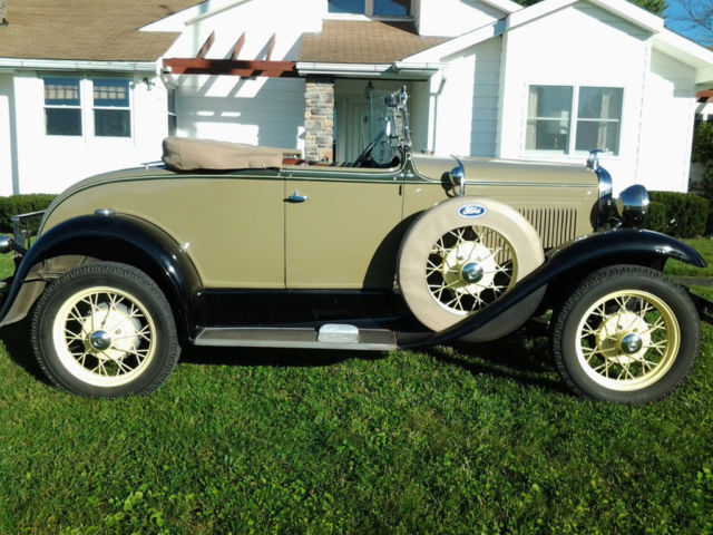 1930 FORD MODEL A ROADSTER DUAL SIDE MOUNTS RESTORED SHOW CAR 1930 Ford Model A