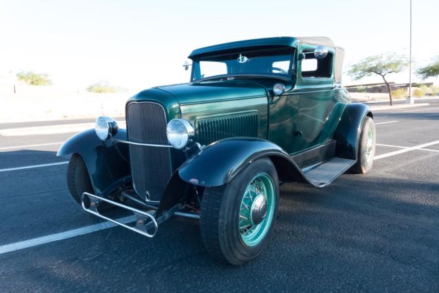 1930 Ford Model A Sport Coupe Steel Barn Find Old School Speed Parts Hot Rod 1930 Ford Model A