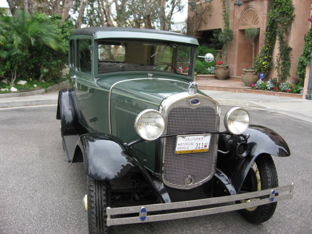 1930 FORD MODEL A TUDOR Sedan 55-B Exceptional, Rust Free, Ground Up Restored 1930 Ford Model A Ford Tudor Model 55-B