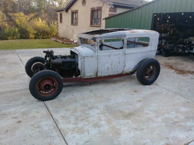 1930 FORD MODEL A TUDOR SEDAN CHOPPED HOT ROD RAT STREET TWO DOOR COUPE 1932 1930 Ford Model A