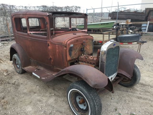 1930 Ford Model A Tudor Sedan Streetrod Hotrod Ratrod Restoration 1930 Ford Model A
