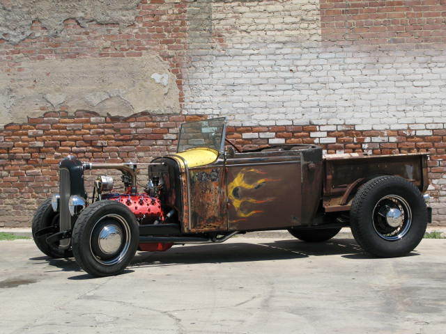 1930 Ford Model A-V8 Roadster Pickup Traditional Hot Rod 1930 Ford Model A Roadster