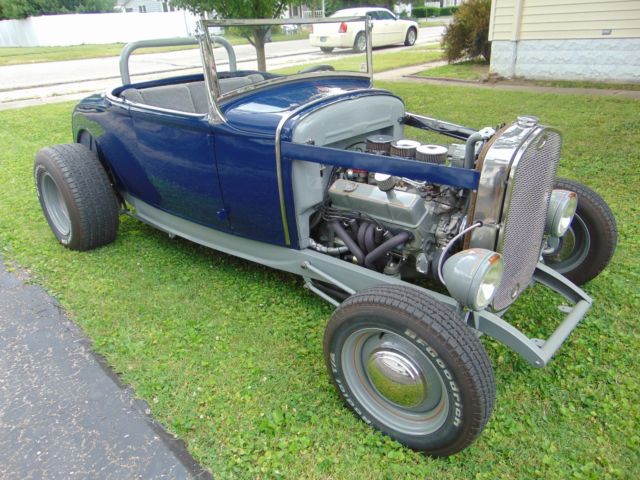 1930 FORD ROADSTER STEEL BROOKVILLE BODY 355 CHEVY 3 DEUCES FRESH BUILD HOT ROD 1930 Ford Model A