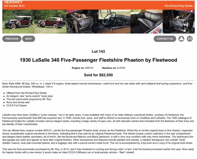 1930 Cadillac 340 Five-Passenger Fleetshire Phaeton - photo 6
