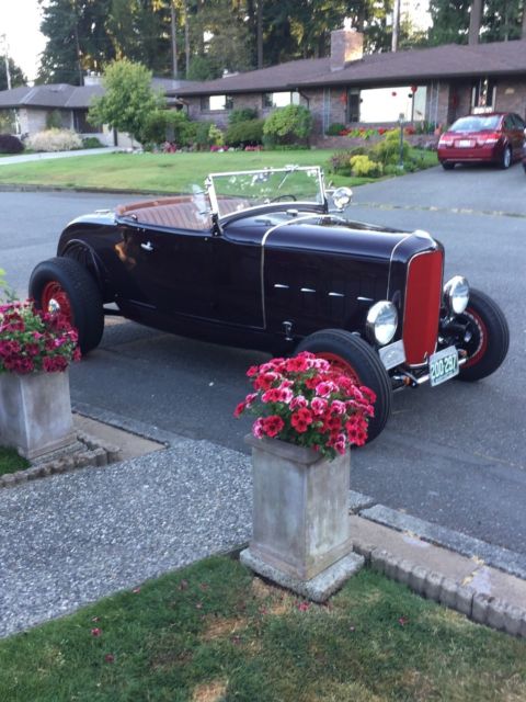 1931 FORD "HENRY STEEL" ROADSTER HIGHBOY WITH 4 CYL ROOF RACING ENGINE 1931 Ford Model A