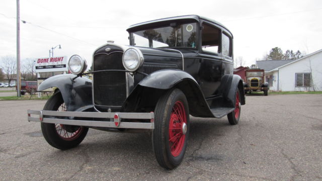 1931 Ford Model A 2 Door Tudor Car 2 Owners Barn Find Daily Driver Runs Good Rod 1931 Ford Model A Sedan Tudor