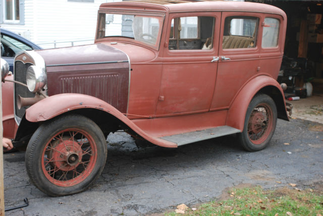 1931 Ford Model A 4 Door Sedan Slant Window RUST FREE Hot Rod Banger 1931 Ford Model A